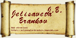 Jelisaveta Brankov vizit kartica